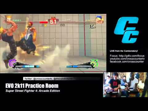 SSF4 AE: Dieminion (Guile) vs Xian (Yun) - Crosscounter stream (Pre Evo 2011)