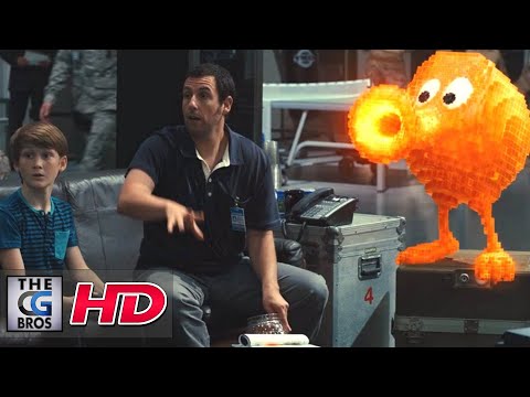 CGI & VFX Breakdowns "PIXELS Qbert Shot Breakdown" - by Sony Imageworks