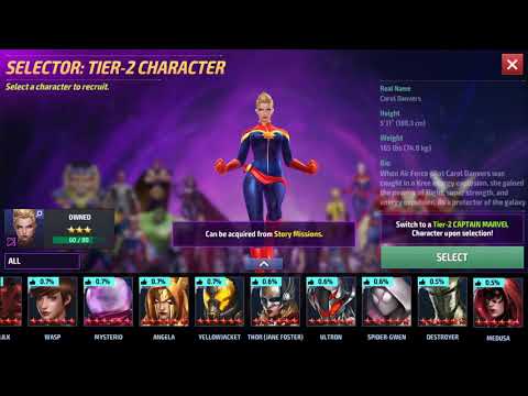 SELECTOR TIER-2 CHARACTER - Marvel Future Fight