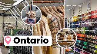Ontario (but mostly just yarn stores & treats)