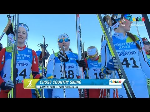Cross Country Skiing Ladie's 5km + 5km Skiathlon - Winter Universiade Trentino 2013