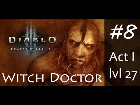 Diablo III: RoS - Witch Doctor Walkthrough [lvl27/Act1/Angel Sword] #8