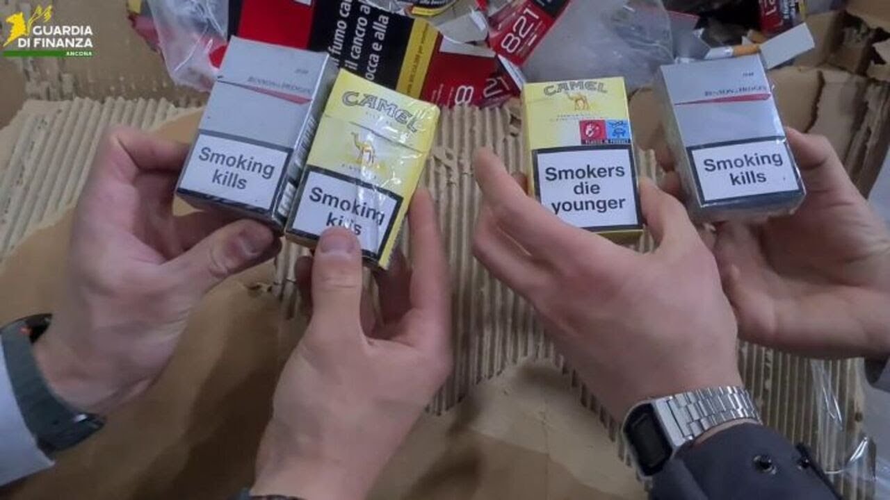 A Cassino la più grande fabbrica clandestina di sigarette in Italia