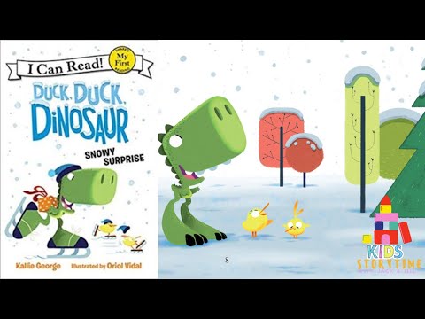 🦖💨Kids Book Read Aloud: Duck,Duck, Dinosaur : Snowy Surprise