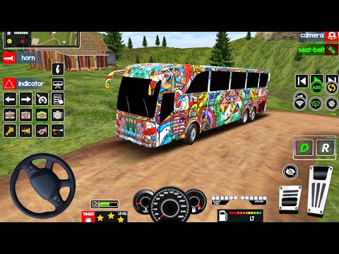 Real Bus Games 2026 - Coach Bus Realistic Offroad Driving Video Game - Android GamePlay