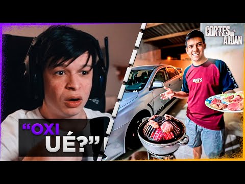 ARUAN REAGE A FIZ CHURRASCO COM MINHA GENGIS KHAN NA CASA DE PRAIA! (GUI NOBRE) - Cortes do Aruan