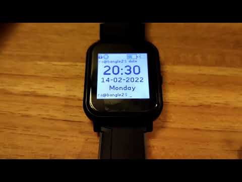 CLI styled watch face for BangleJS2