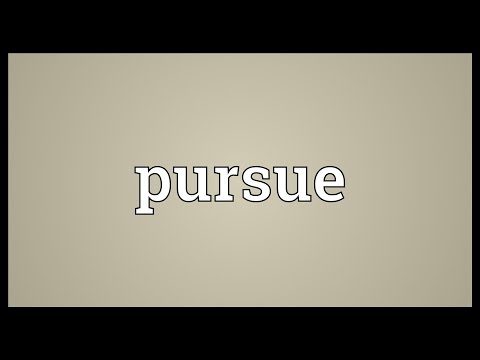 Pursue Meaning