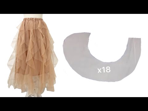 Learn sewing this tulle skirt in 10 minutes 👌👌👌