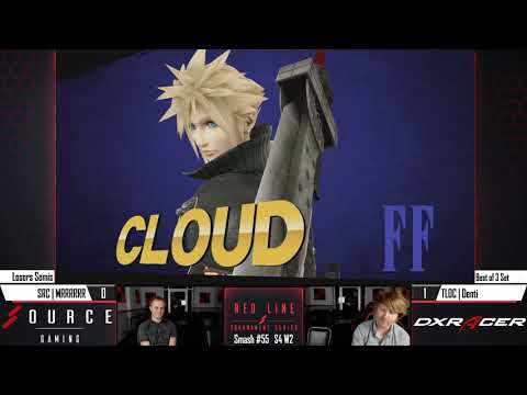 Red Line Smash 55 - SRC | MRRR (Mario) Vs. TLOC | Denti (Cloud)