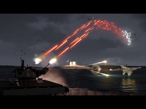 MiG-29 Jet Shot Down by Anti-Air System - Tank - SAM - Military Simulation - ArmA 3