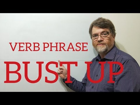 English Tutor Nick P Verb Phrase (158) Bust Up