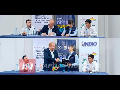 GOBIERNO DE ITAPÚA E INBIO FIRMAN IMPORTANTE CONVENIO