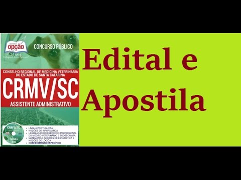 Apostila de Assistente Administrativo Edital Concurso CRMV SC 2017