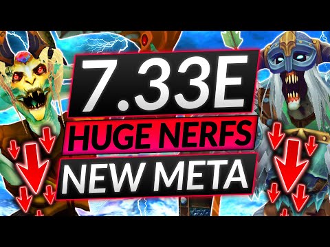NEW PATCH 7.33E SAVES THE META! - HUGE HERO NERFS (Medusa = DEAD) - Dota 2 Update Guide