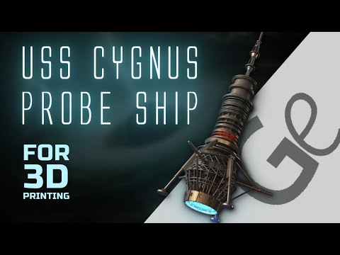 USS Cygnus Probe Ship 3D model from The Black Hole | Make Game Real