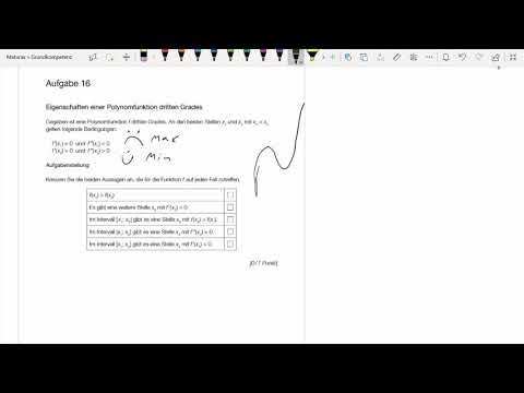 Matura Jänner 2020 AHS Aufgabe 16