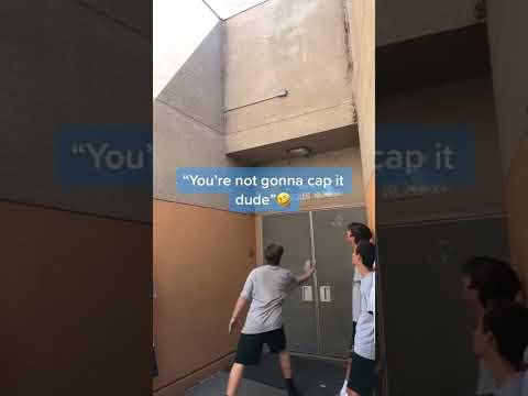 Throwback to one of the greatest bottle flips of all-time 😳😂