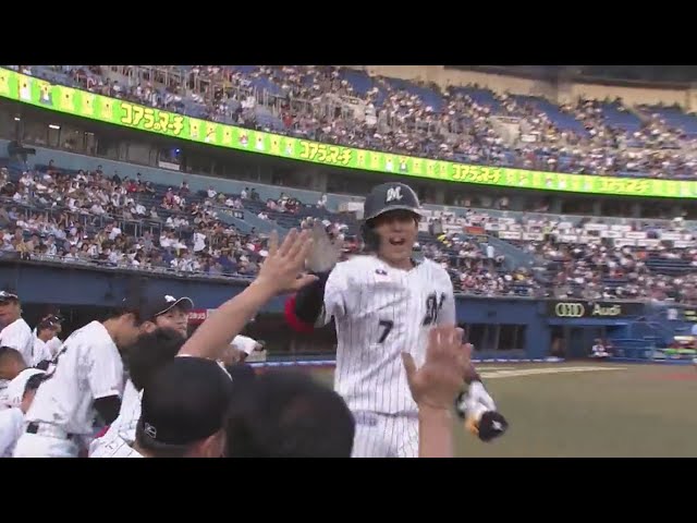 【1回裏】マリーンズ・鈴木 本拠地の風に乗せて先制ホームラン! 2019/7/26 M-E