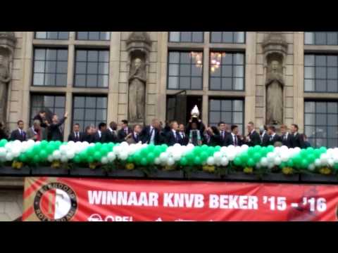 Huldiging Feyenoord op Coolsingel (25-04-16) na KNVB bekerwinst