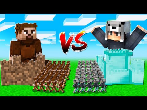 FAKİR KALE ORDU VS ZENGİN KALE ORDU 😱 - Minecraft