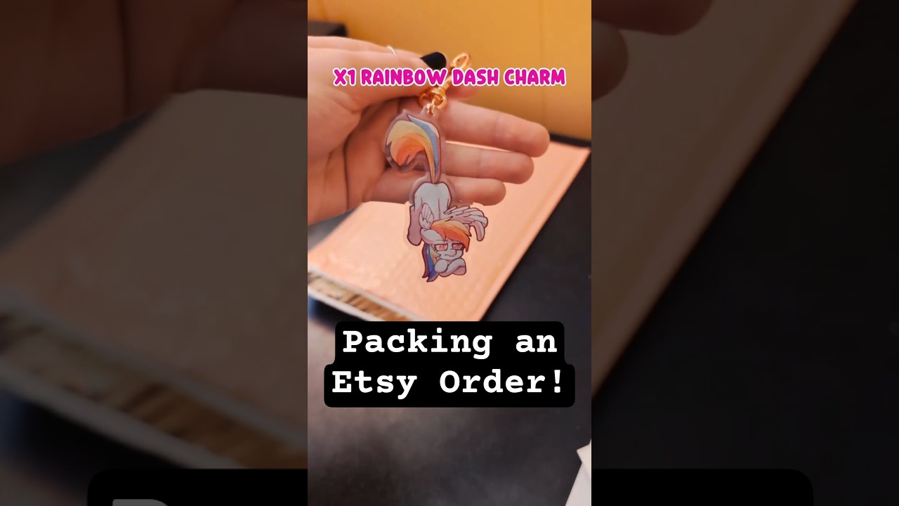 Packing an Etsy Order! #mlp #etsy #mylittlepony #artist #smallbusiness #artistalley #furryart