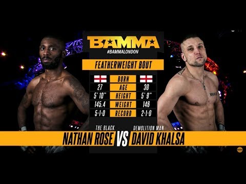 Nathan Rose vs David Khalsa | BAMMA 34 | FULL MMA FIGHT