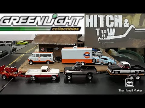 Unboxing Greenlight Hitch & Tow series 20 with a couple of guest appearances from M2 & Hot Wheels