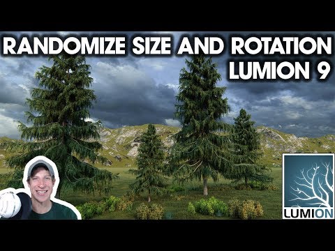 LUMION 9 Quick Tutorial - RANDOMIZE SIZE AND ROTATION OF OBJECTS