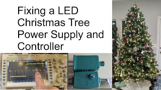 Fixing a LED Christmas Tree Controller using Costco / GE 29V Power Supply. GT-30V12, GT-DL8-29V