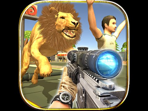 Wild Zoo Animals Hunting City Video