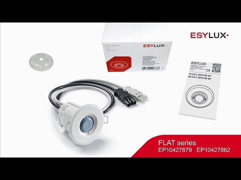 Esylux Flat Bewegingsmelder rond bewegingssensor inbouw 360° AC wit IP20 EP10427862