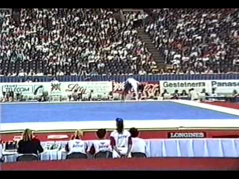 8th Team HUN Krisztina Molnar FX - 1991 World Gymnastics Championships 9.637