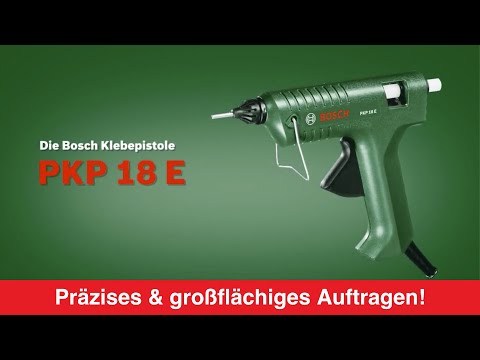 Artikelvideo 1 für BOSCH PKP 18 E Heißklebepistole grün, Artikelnummer 343651