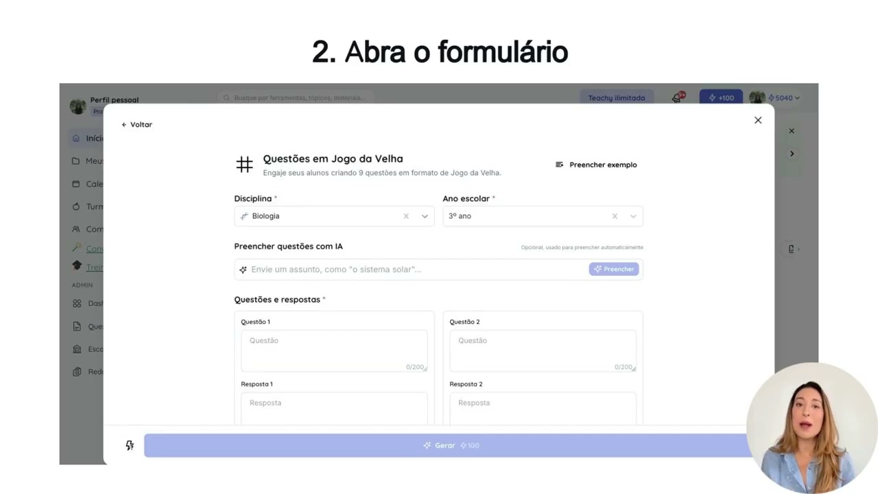 Thumbnail do tutorial em vídeo da Teachy