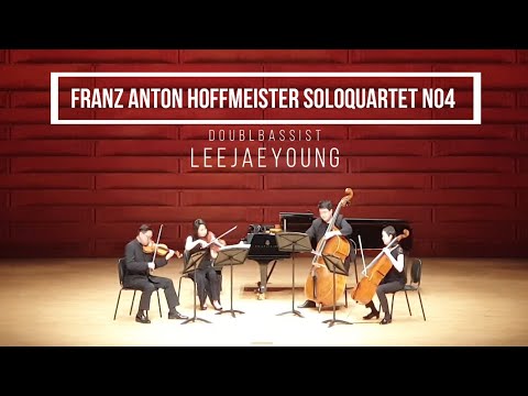 Franz Anton Hoffmeister Soloquartet No4 for solo kontrabass