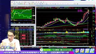 【掌聲響起】#賴昇楷 1129 大盤回神，內資態度如昨所言「Time is Money」，《晶睿、華星光》帶領「安控、光通訊」繼續衝，「車用」如期颳飆風，可留意《他們》 (圖)