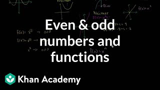 Connection between even and odd numbers and functions