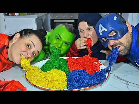 Superhero Noodle Family