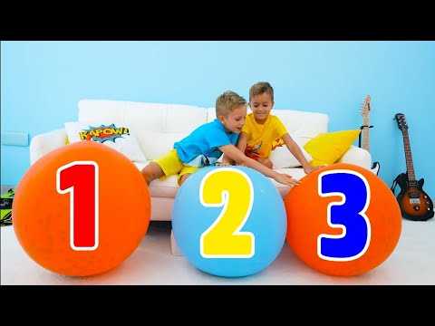 Niki and Vlad Learn numbers 1 10 with and baby Chris FULL HD[1080] #18