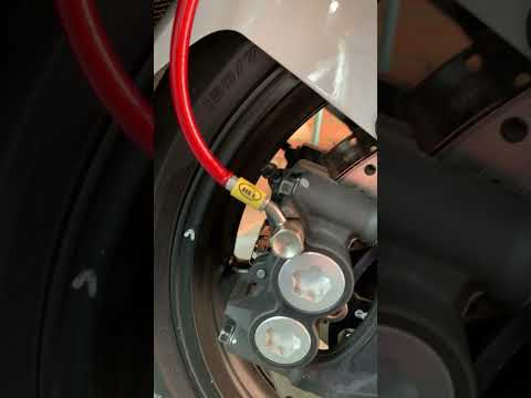 Yamaha R6 Hel brake lines. Did I fit them wrong? MOT tester says too acute angle at callipers?