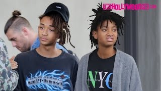 Jaden & Willow Smith Hang Out With Friends &am