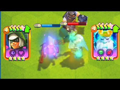 4 Star Bandit VS 4 Star Royal Ghost in Merge Tactics Clash Royale #mergetactics 