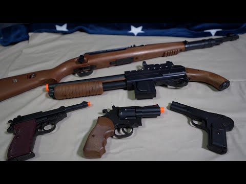 REALISTIC TOY GUNS - WW2 ToyGun - Kar98 - Pistol Bullet - SHOT GUN -  -  P38 - Revolver