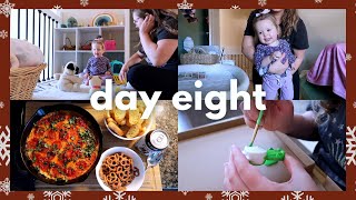 VLOGMAS DEC 8 | hot honey pizza dip, painting tonies, cooking with Alice, playing toys + more