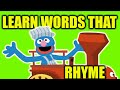Sesame Street Grover Game Learn Words That Rhyme PBS Kids Game Nouns For Kids Video Game