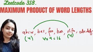 YouTube video 'Leetcode 318. Maximum Product of Word Lengths'