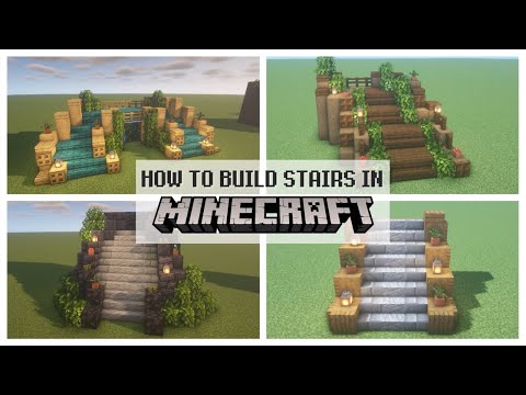 sillyblocks - How To Build Stairs in Minecraft | 6 Designs (Easy Minecraft Build Tutorial)