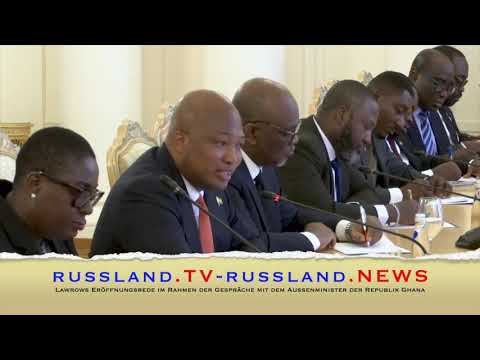 Lawrows Eröffnungsrede im Rahmen der Gespräche mit dem Außenminister der Republik Ghana