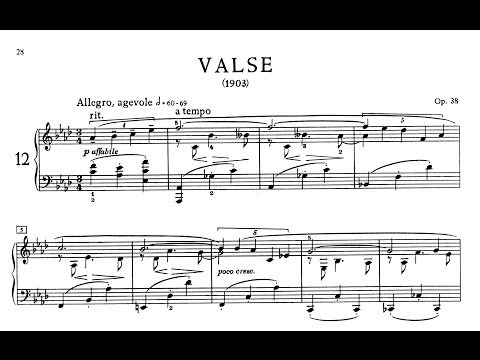 SCRIABIN Valse Op. 38 (Konstantin Semilakovs)